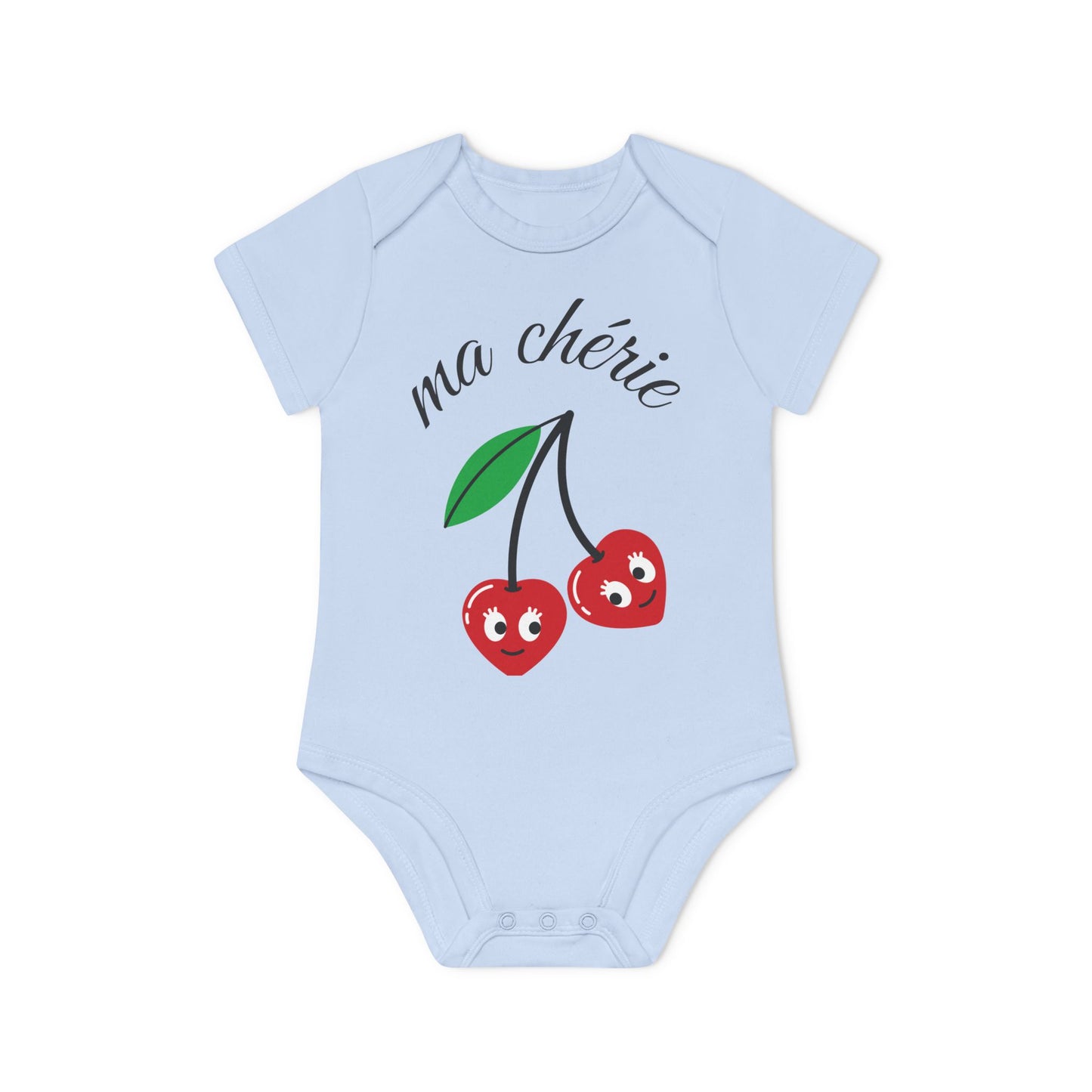 Organic Baby Bodysuit - 'Ma Chérie' Design, for all the cuties