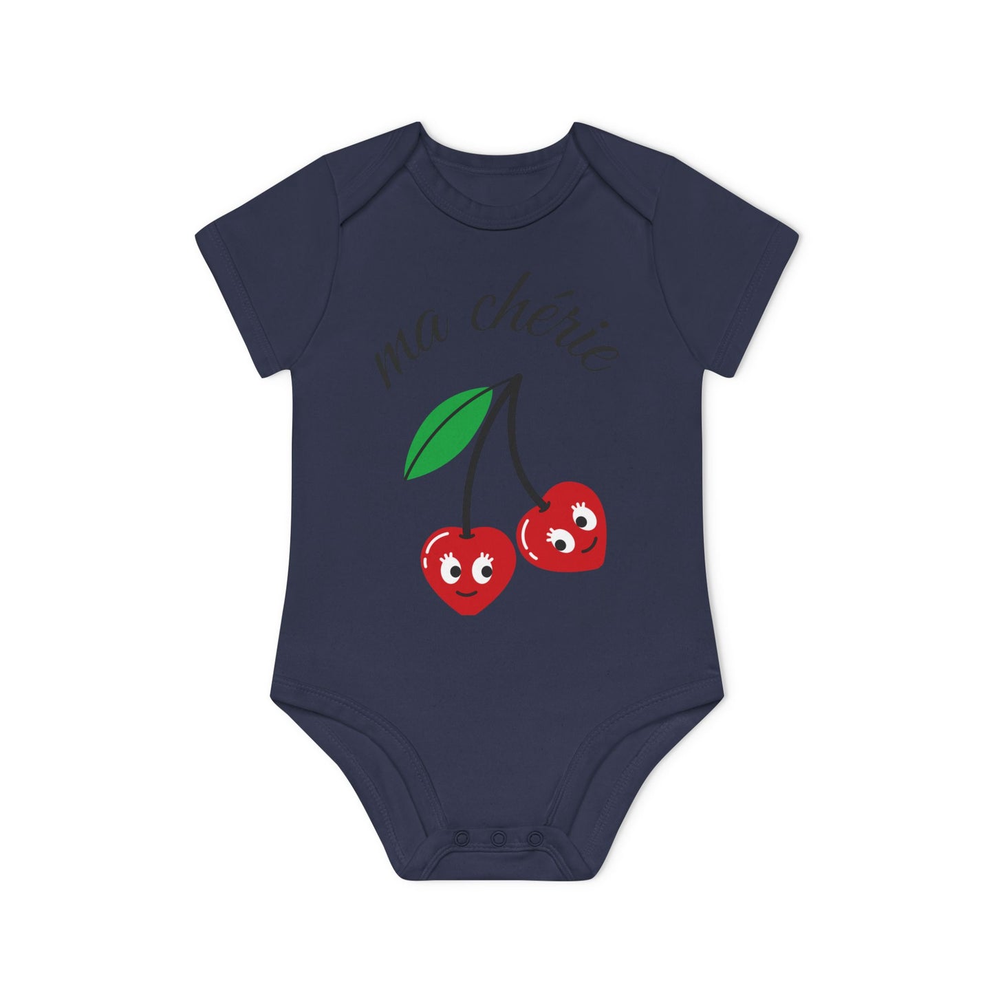 Organic Baby Bodysuit - 'Ma Chérie' Design, for all the cuties