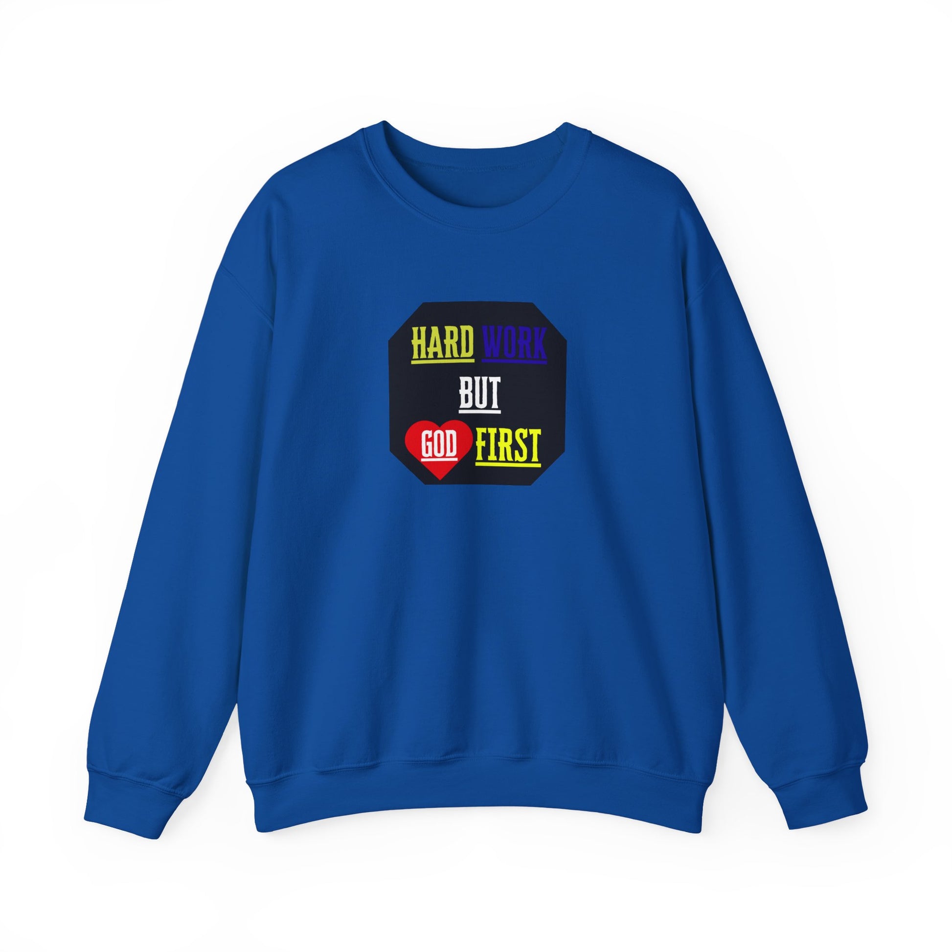 Flat lay of blue sweatshirt from The Original