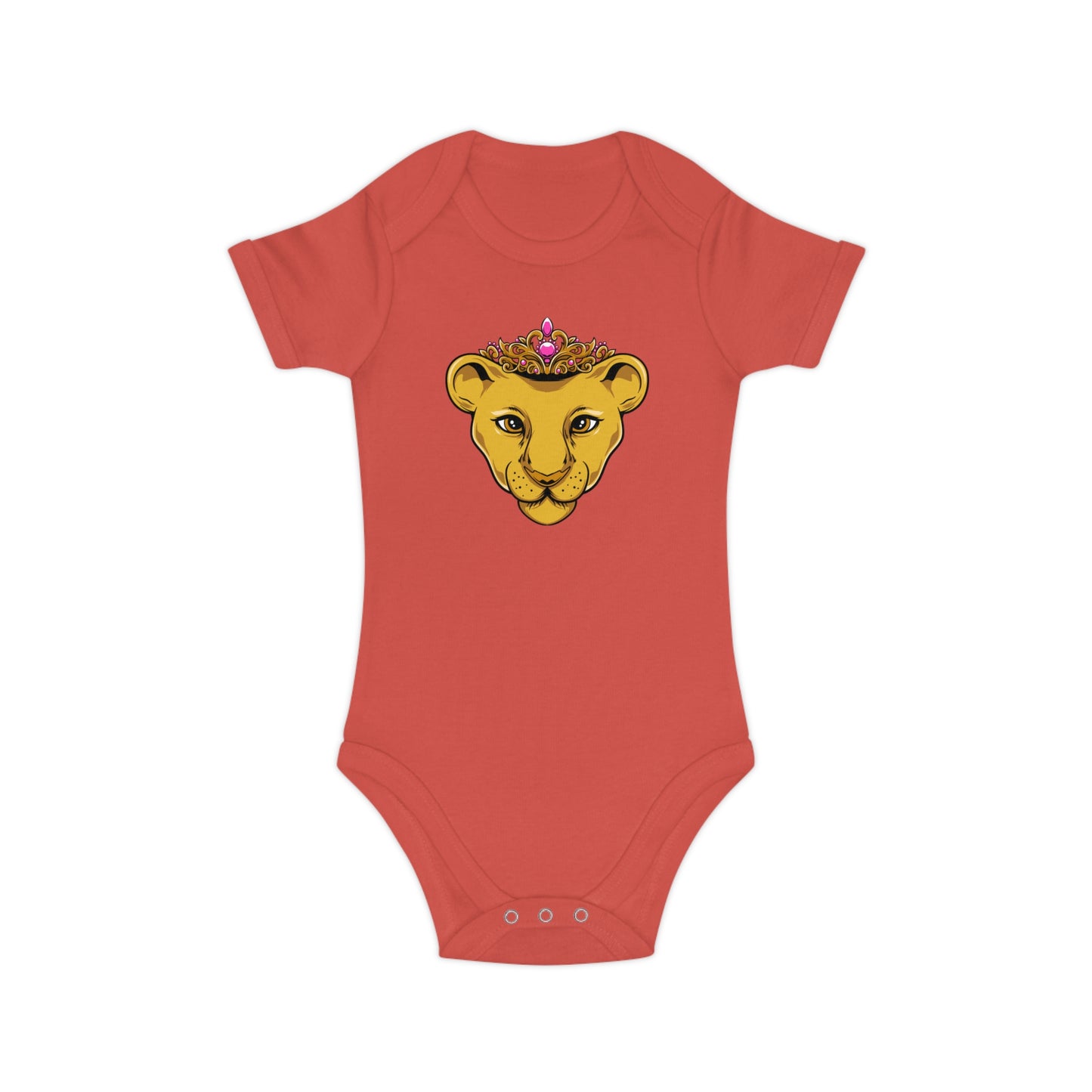 Close-up of PRINCESS baby bodysuit fabric – soft 100% cotton for sensitive skin