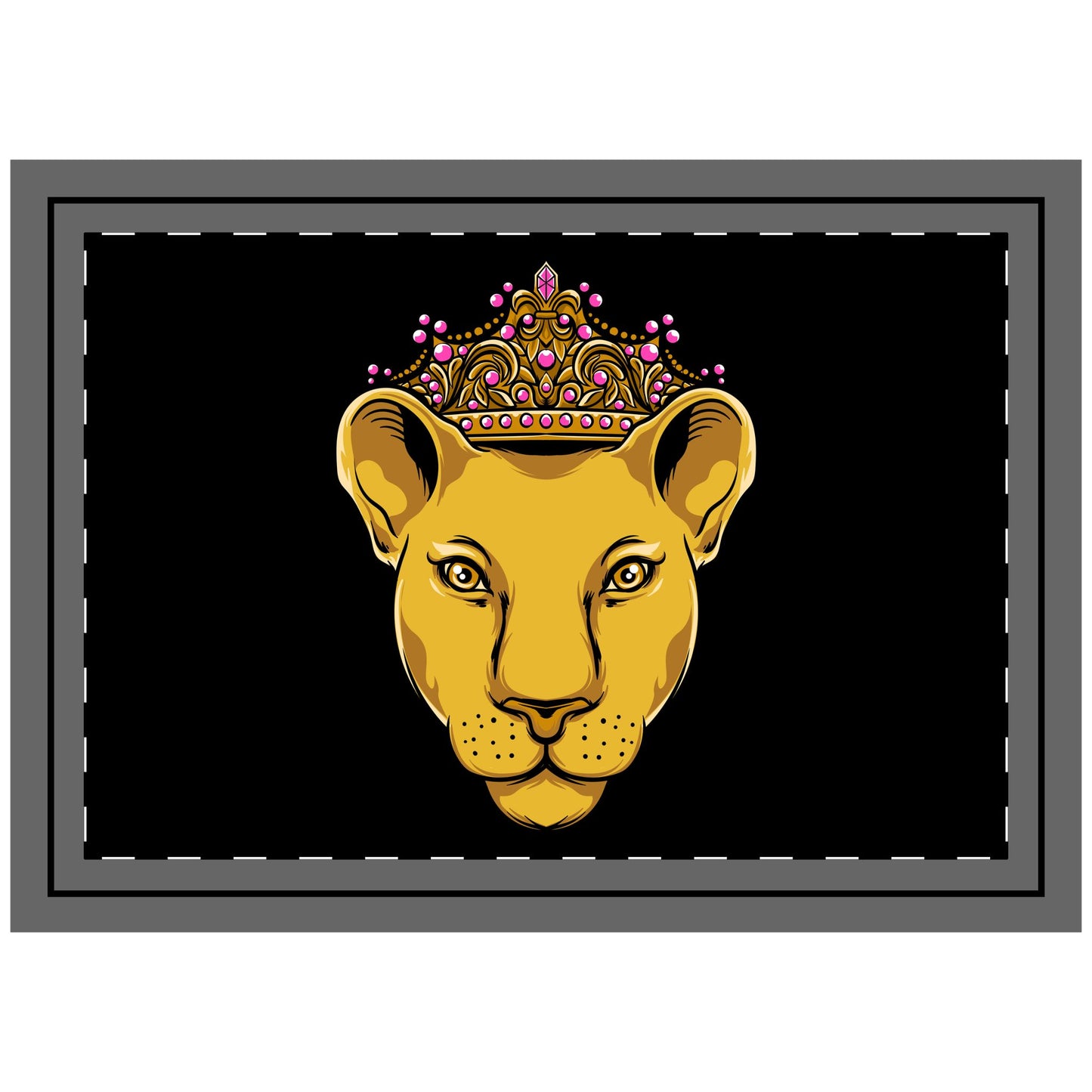 Black pillow with LIONESS from The Original - faith wear