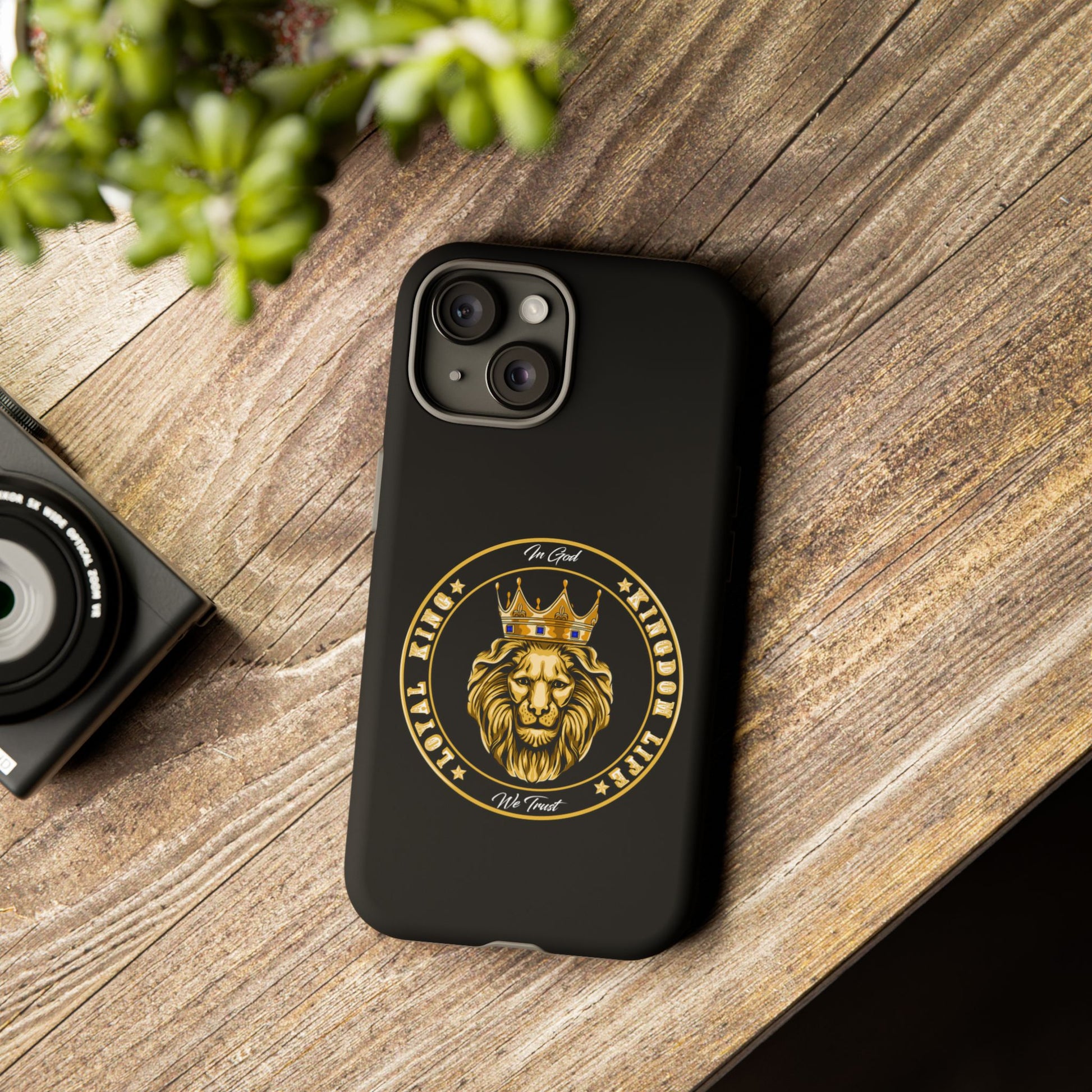 Christian gift idea – Black LOYAL KING phone case from The Original