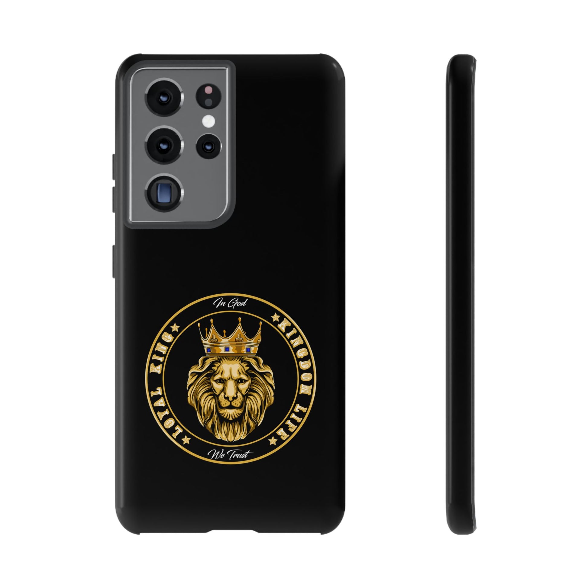 Christian gift idea – Black LOYAL KING phone case from The Original
