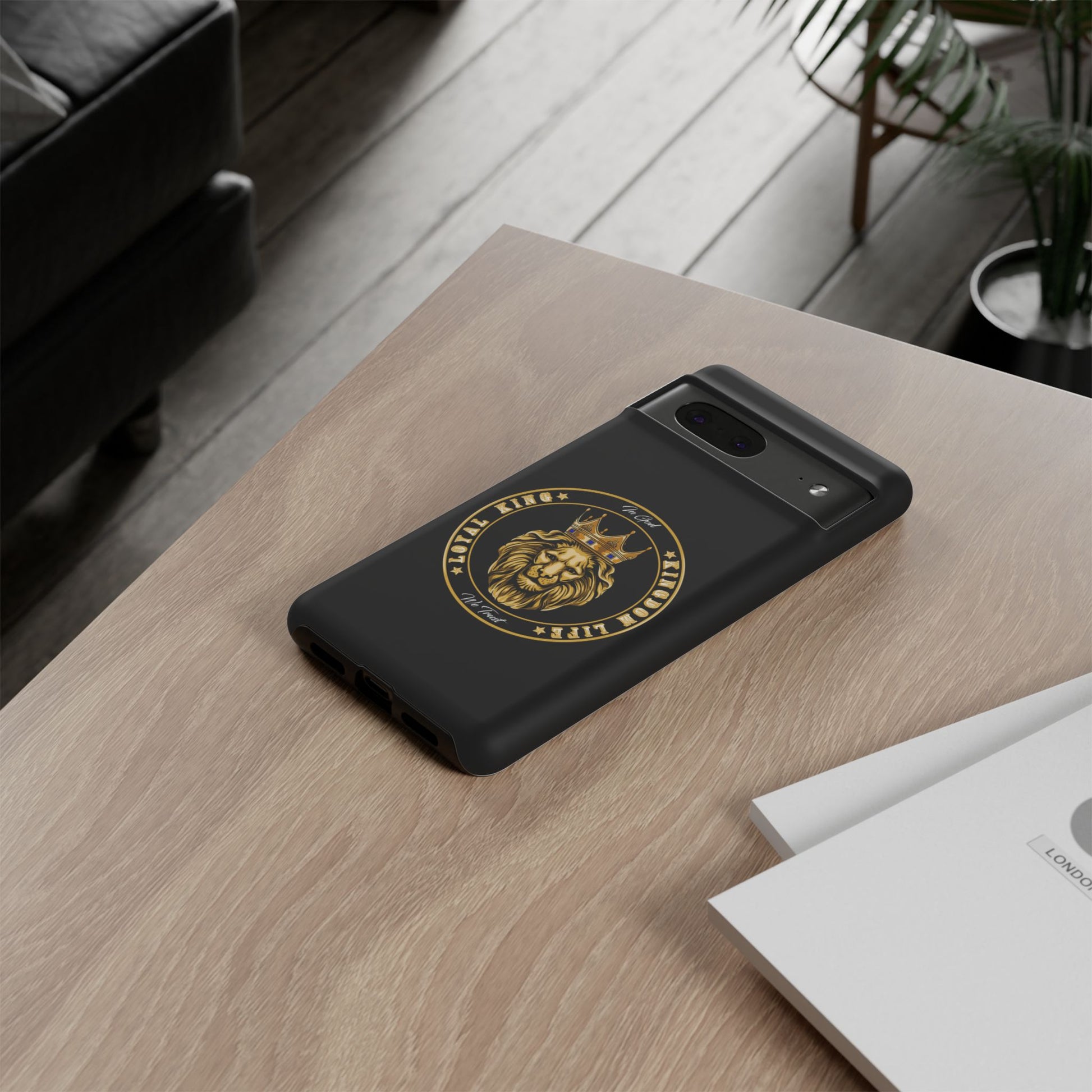 Christian gift idea – Black LOYAL KING phone case from The Original