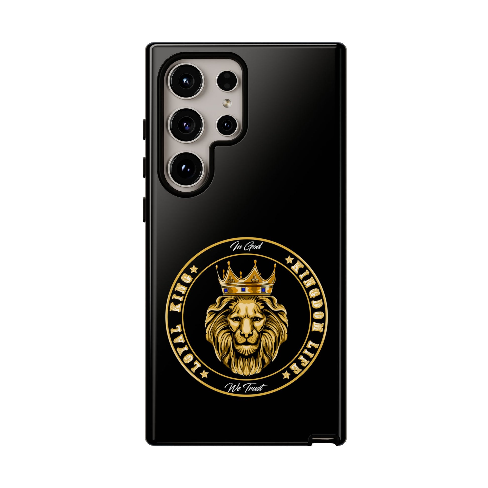 Christian gift idea – Black LOYAL KING phone case from The Original