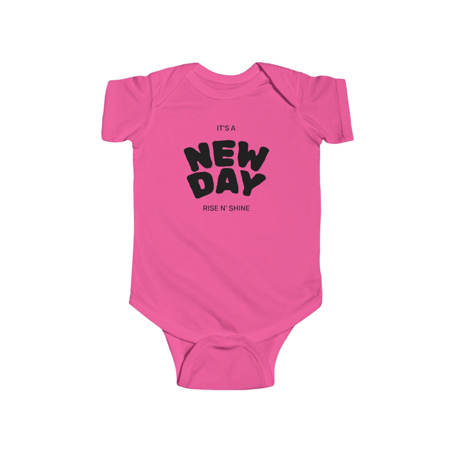 Organic cotton baby bodysuit for infants, bold lines print, gender-neutral from The Original