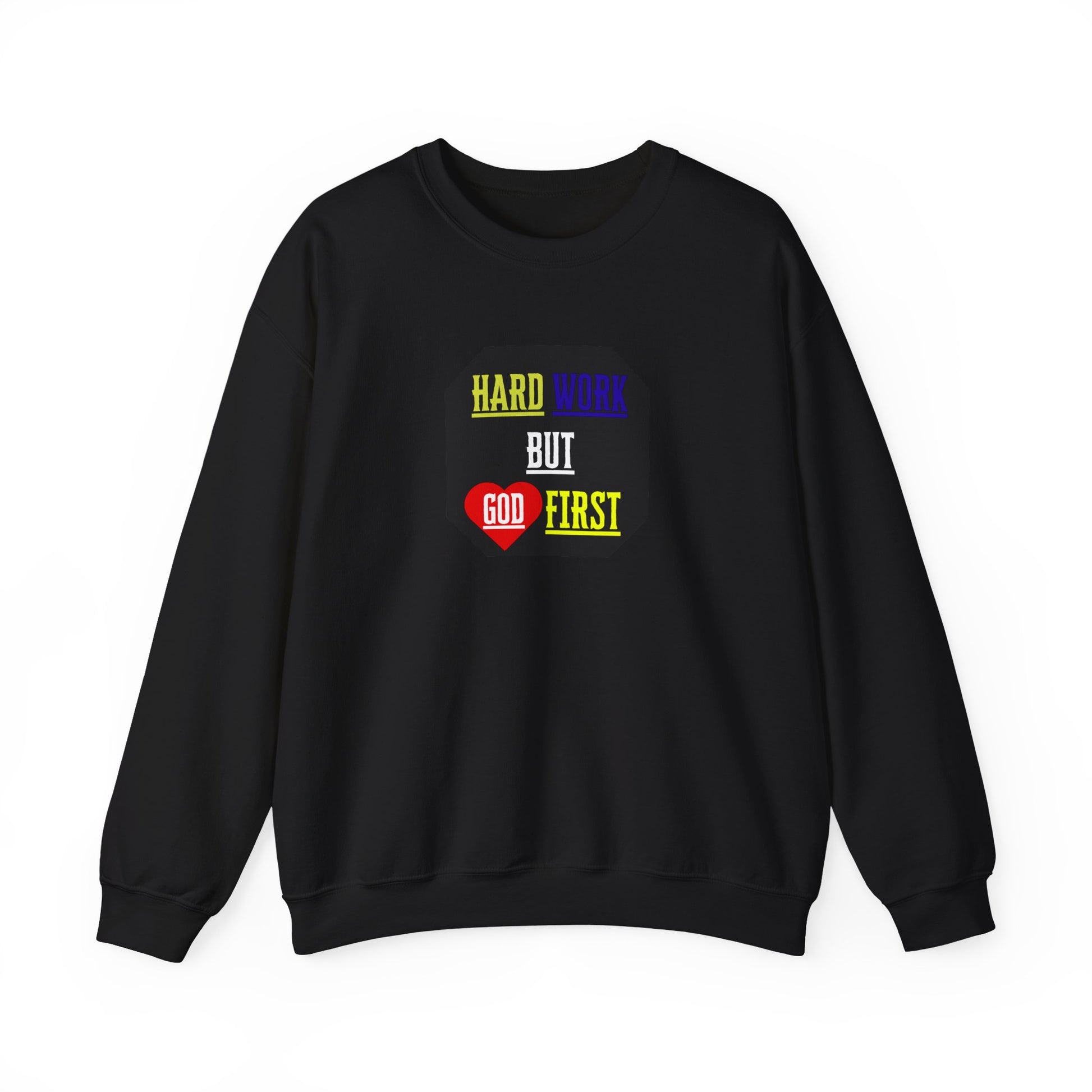 Flat lay of sweatshirt, Loyalty, faith, hope and love