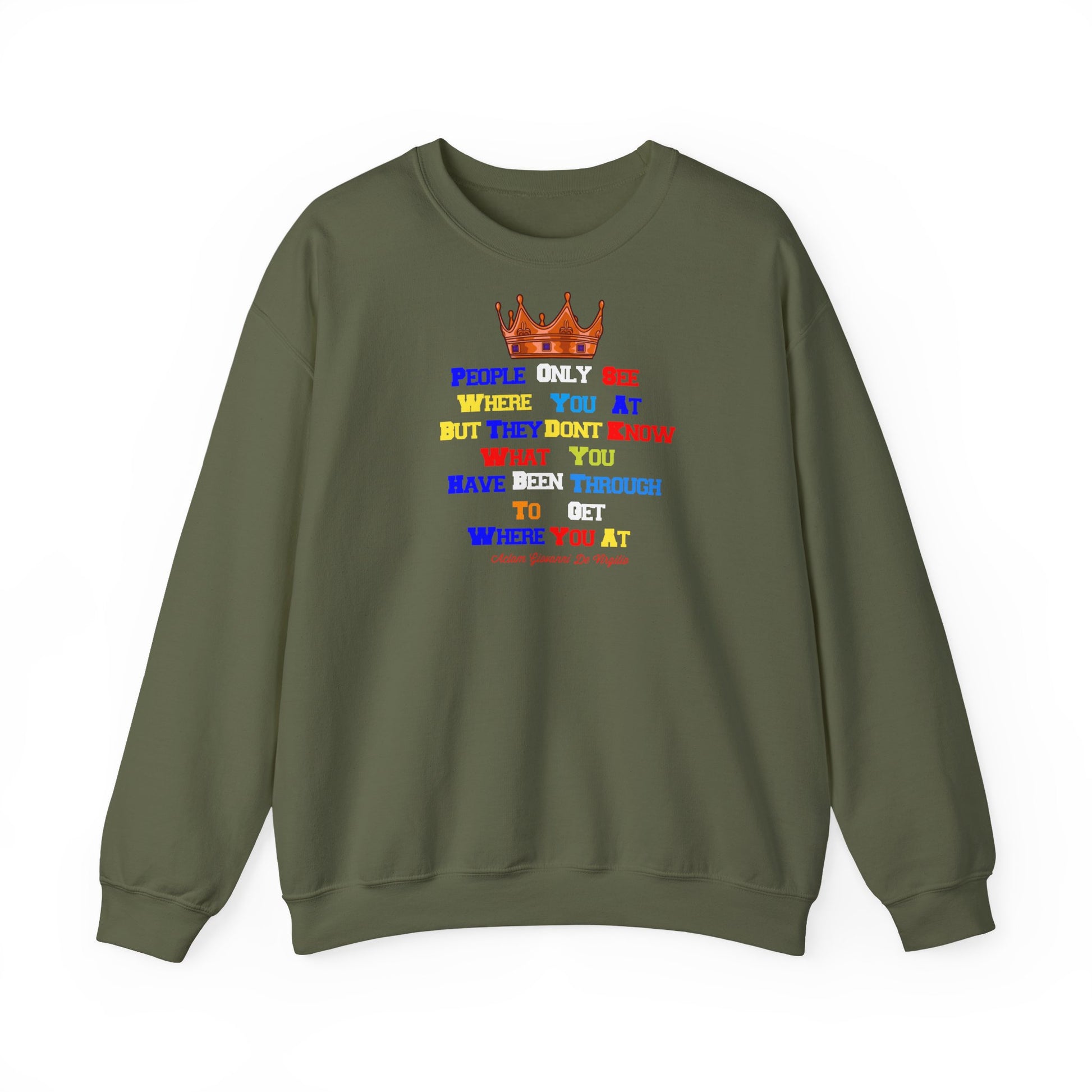 Unisex crewneck sweatshirt with Bold Lines crown print – Christian streetwear