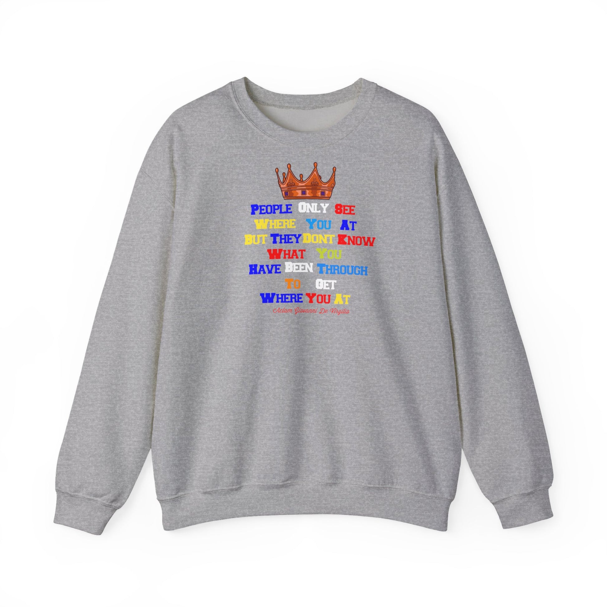 Ethical crewneck sweatshirt with bold faith messages – perfect gift idea
