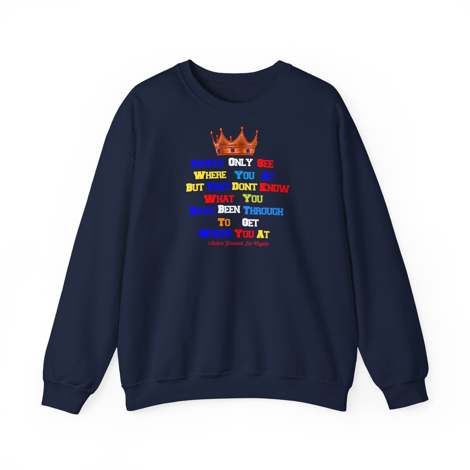 Bold Lines crown sweatshirt in cotton blend – faithwear for men and women
