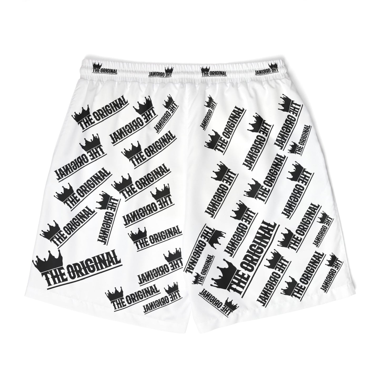Close-up back of drawstring and mesh lining – Christian swim shorts for men