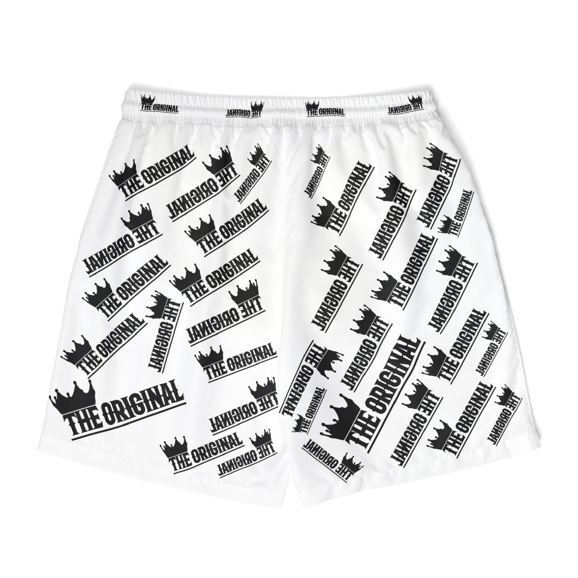 Close-up back of drawstring and mesh lining – Christian swim shorts for men
