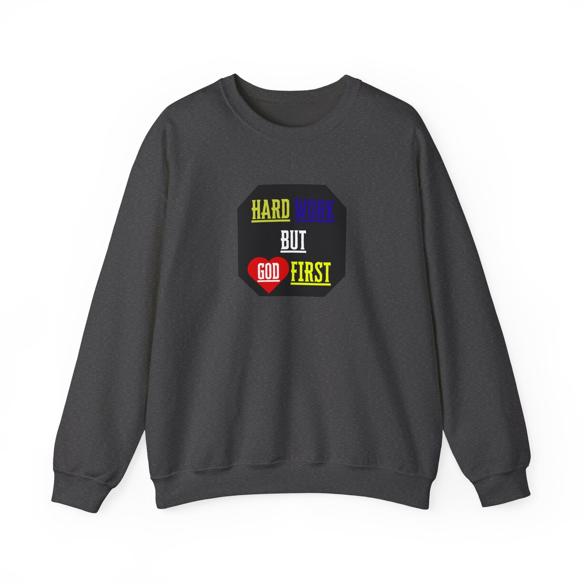 flatlay Christian sweatshirt with bold lines design