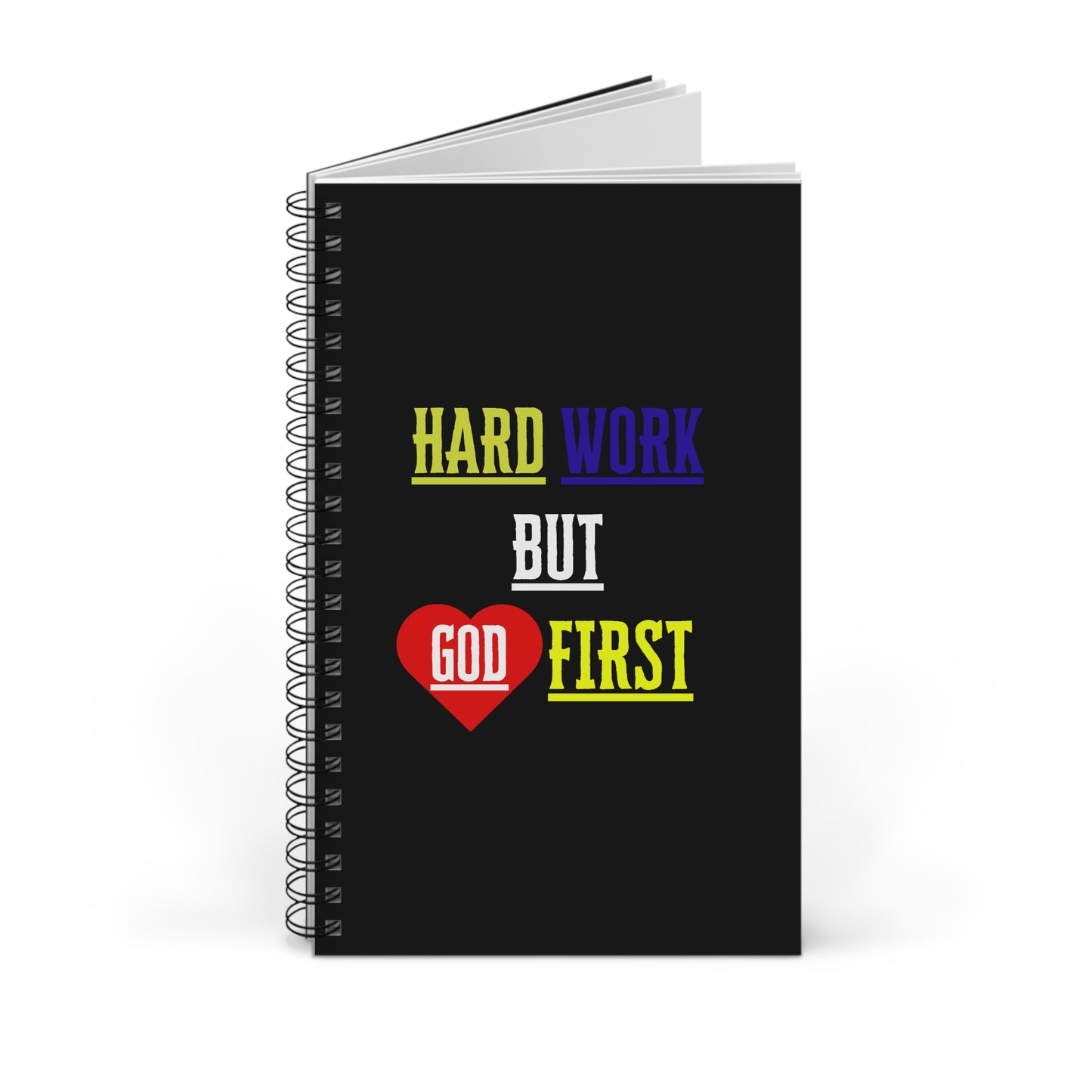 Christian-themed lined notebook for prayer, planning, and personal growth