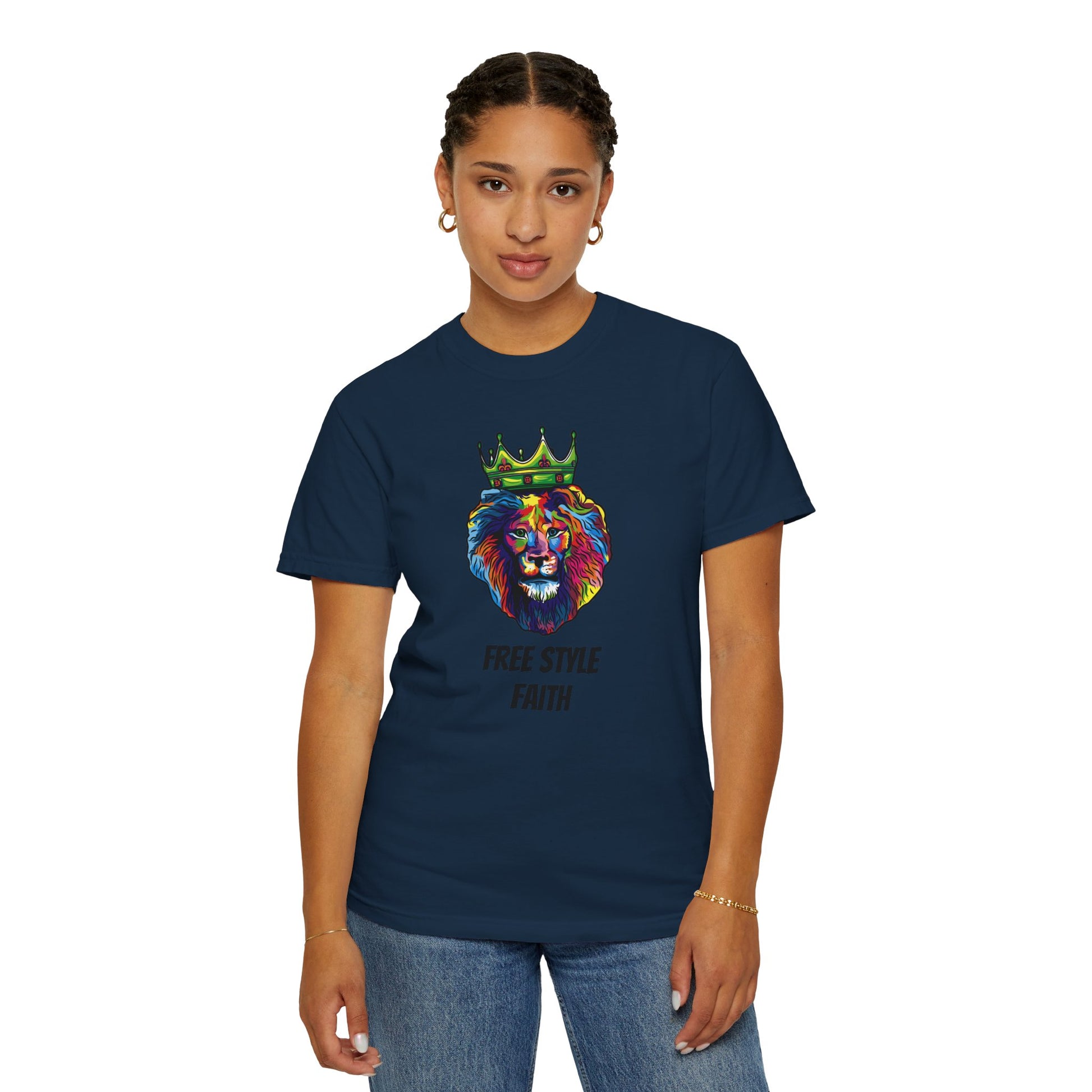 COLOR LION T-Shirt — "Free Style Faith" Colorful Tee - The Original