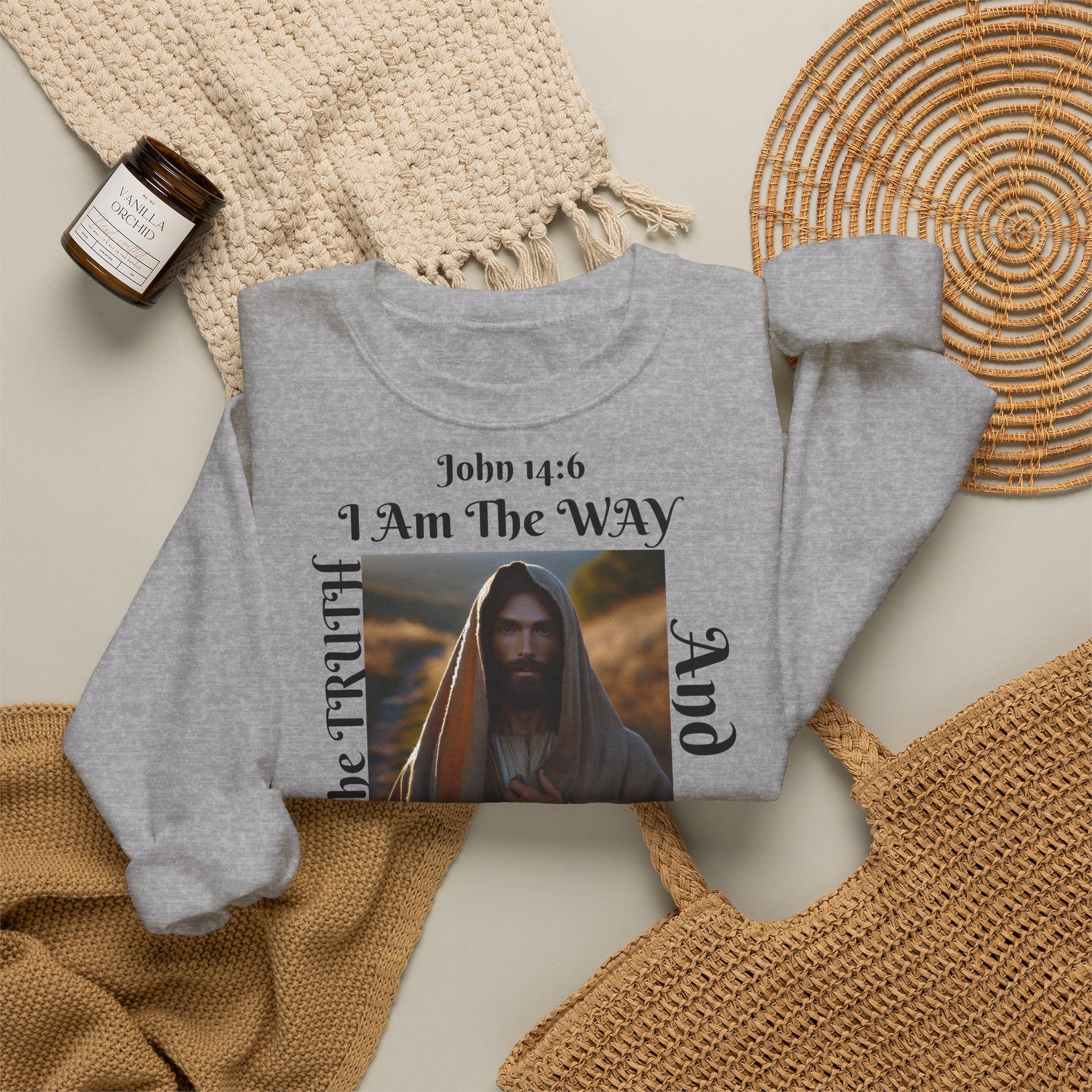 BOLD LINES: The Way Unisex Sweatshirt | The Original - faithwear - streetwear with purpose