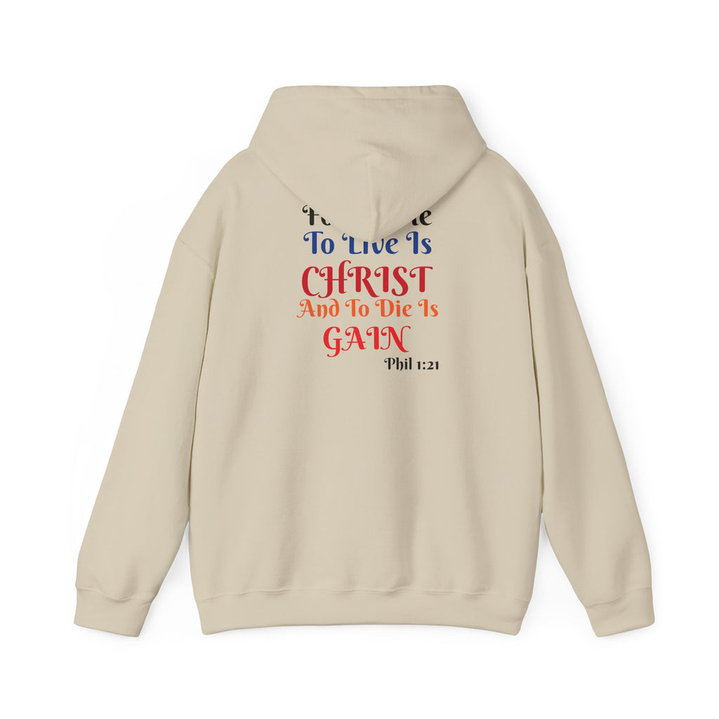 BOLD LINES: To Live Is… Filipperbrevet 1:21 – Kristen Unisex Sweatshirt | The Original