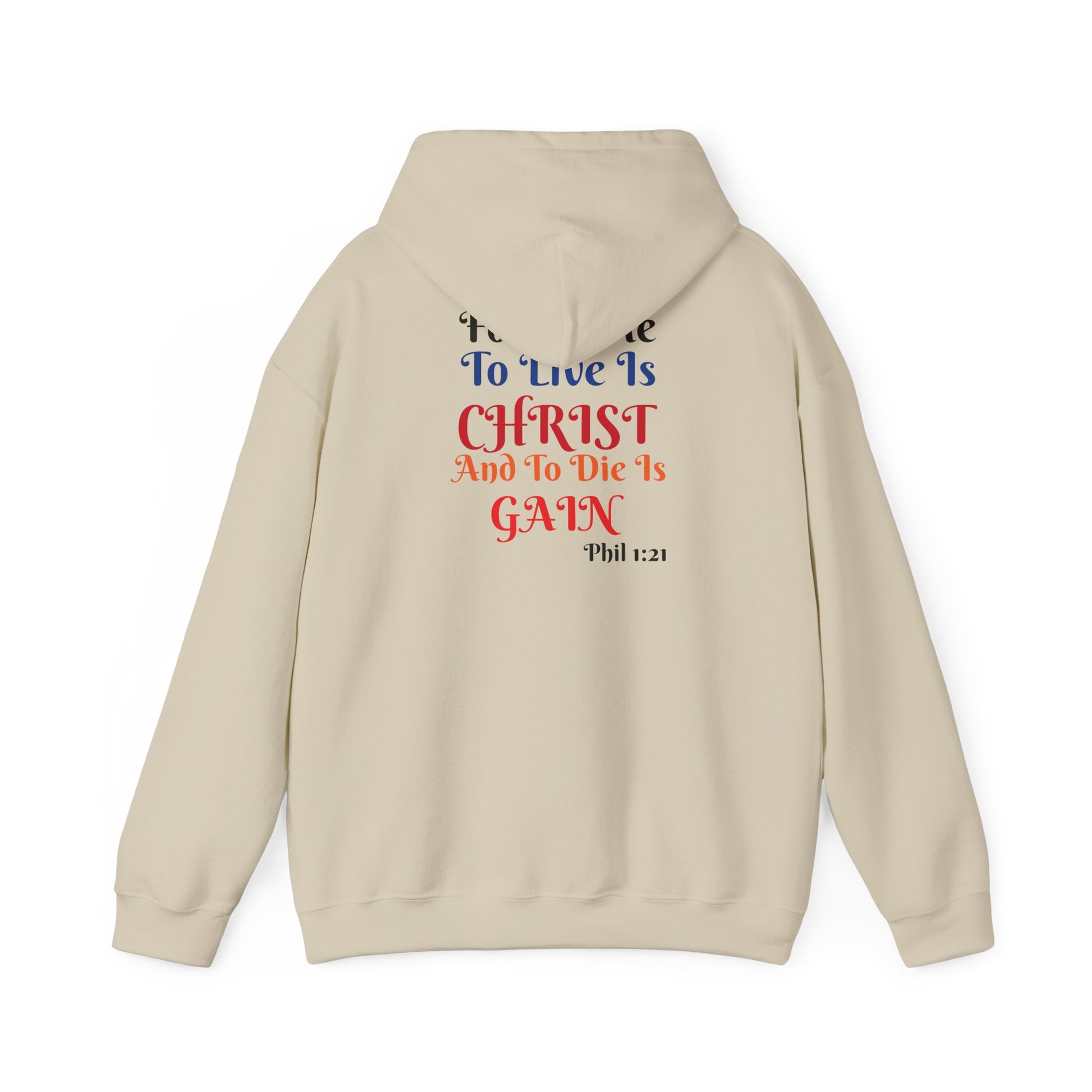BOLD LINES: To Live Is… Filipperbrevet 1:21 – Kristen Unisex Sweatshirt | The Original