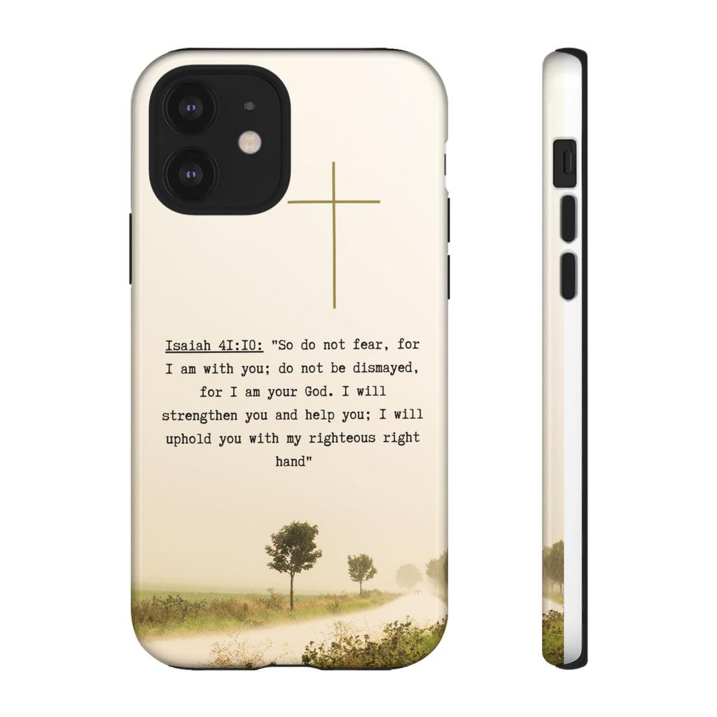 Christian Cross Phone Case with Isaiah 41:10 —The Original, Inspirational Protective iPhone Cover