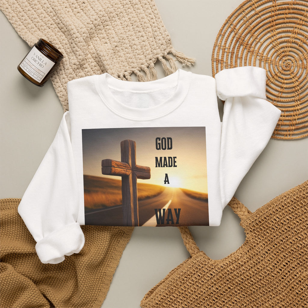 LÍNEAS ATREVIDAS – Sudadera cristiana unisex de cuello redondo | La original: ropa de fe con propósito