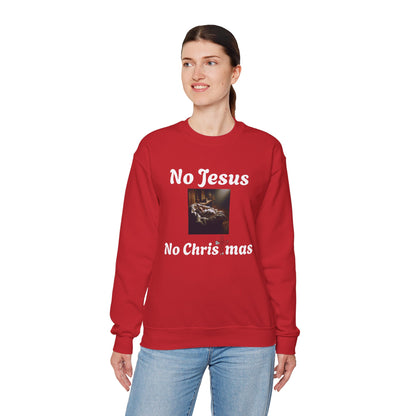 No Jesus No Christmas Crewneck Sweatshirt