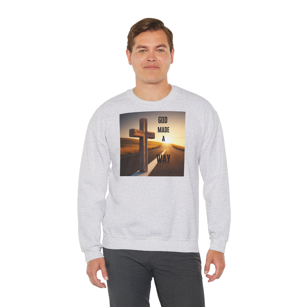LÍNEAS ATREVIDAS – Sudadera cristiana unisex de cuello redondo | La original: ropa de fe con propósito