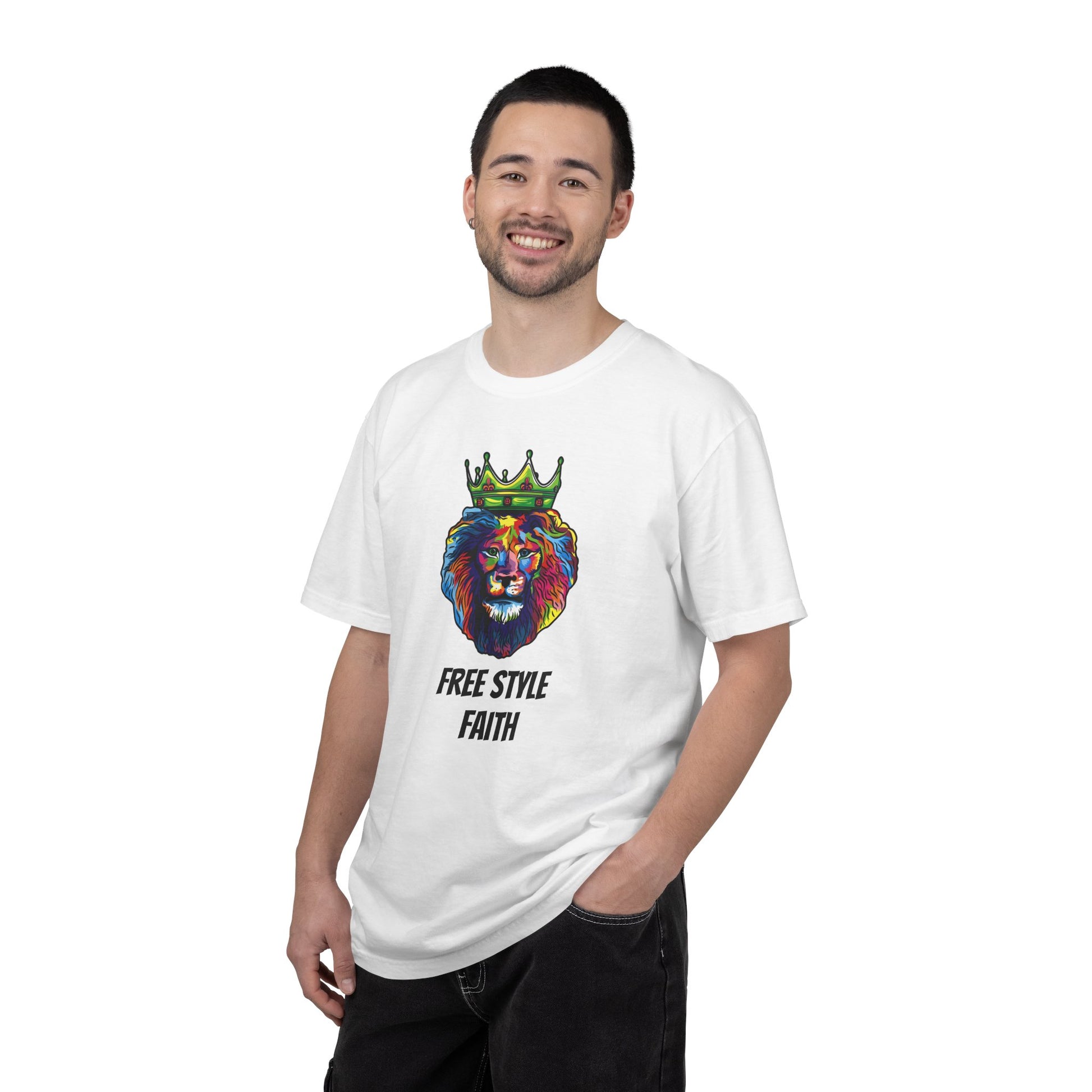 COLOR LION T-Shirt — "Free Style Faith" Colorful Tee - The Original