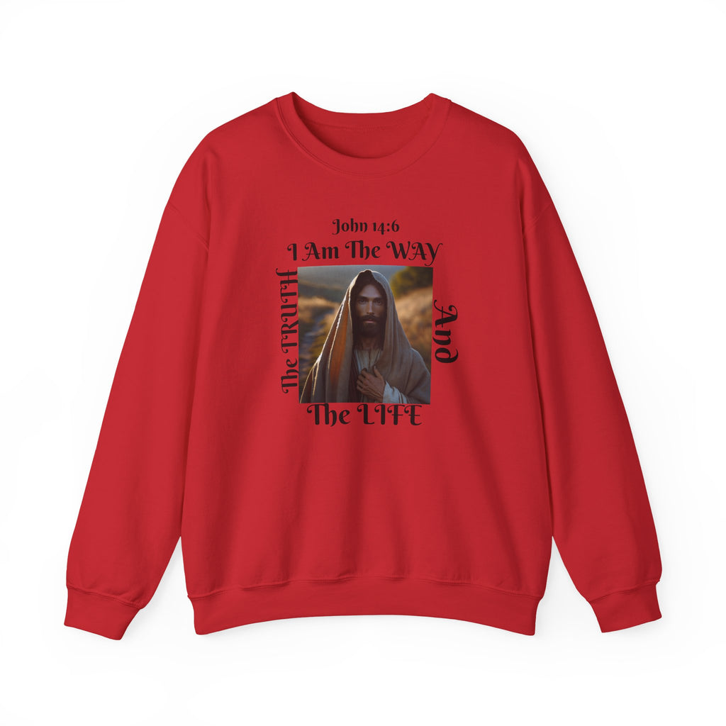 Sudadera con cuello redondo cristiana nacida de nuevo - Unisex The way