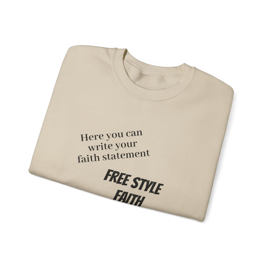 FREE STYLE FAITH Custom Christian Sweatshirt – The Original – faithwear – streetwear with purpose
