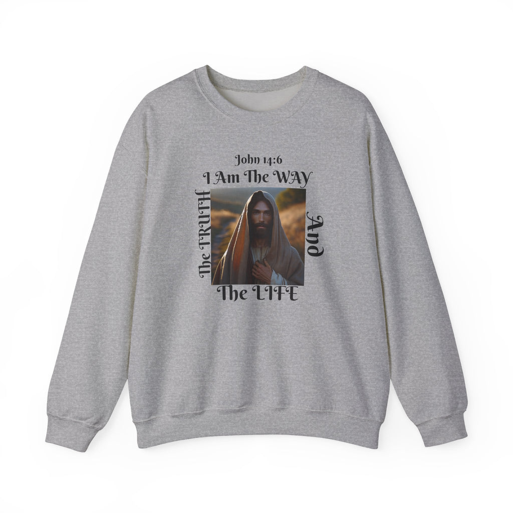 Sudadera con cuello redondo cristiana nacida de nuevo - Unisex The way