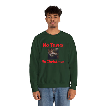 No Jesus No Christmas Crewneck Sweatshirt