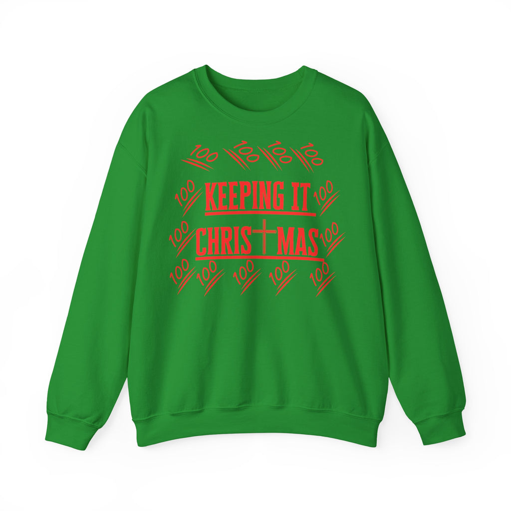 Sudadera navideña con texto rojo | Sudadera cristiana unisex | La original - faithwear