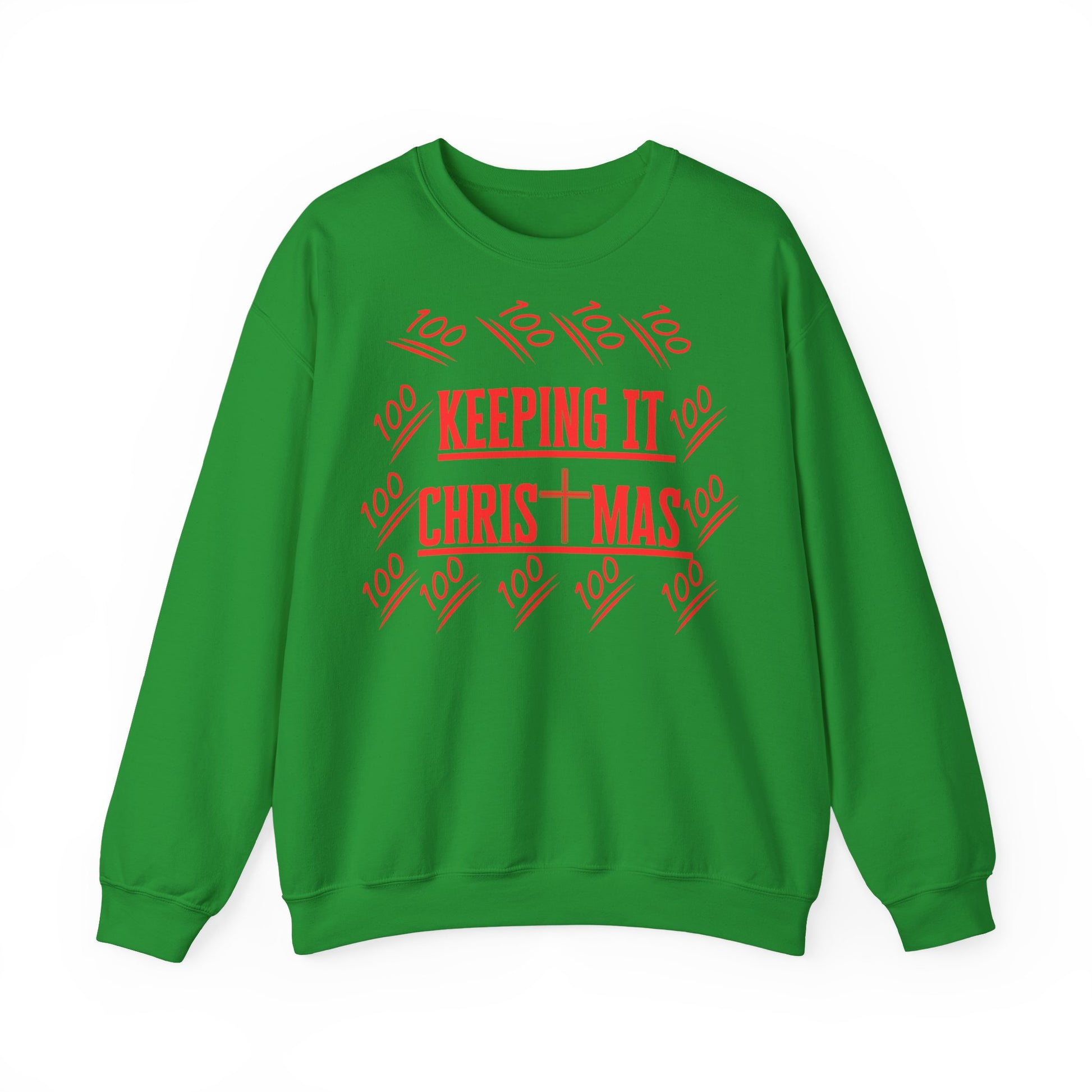 Sudadera navideña con texto rojo | Sudadera cristiana unisex | La original - faithwear