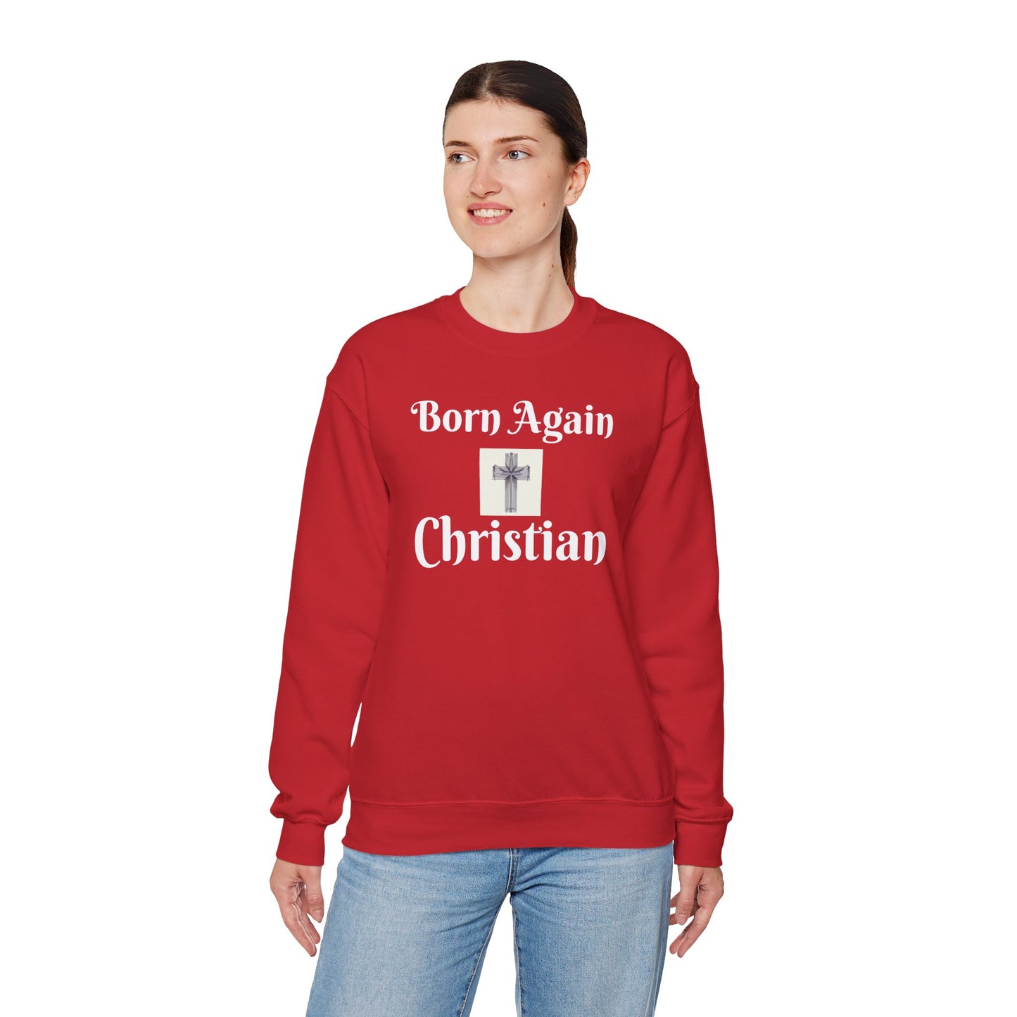 Born Again Christian Crewneck Sweatshirt - Unisex