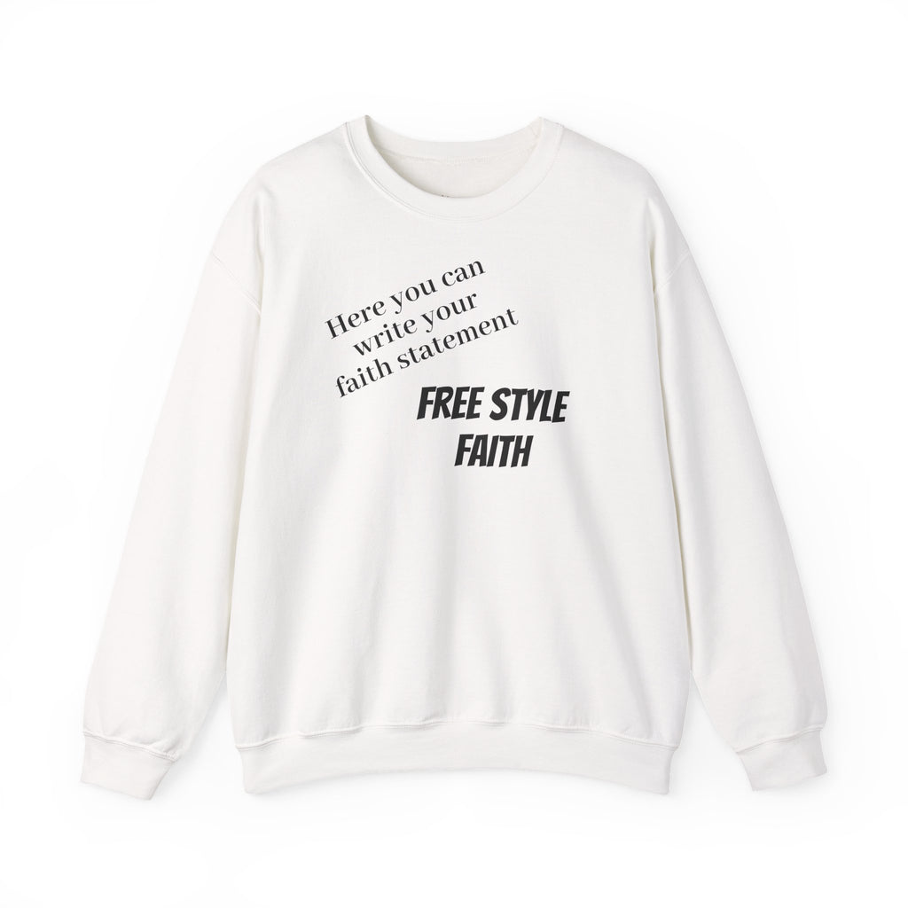 FREE STYLE FAITH Custom kristen Sweatshirt – The Original – faithwear – streetwear with purpose