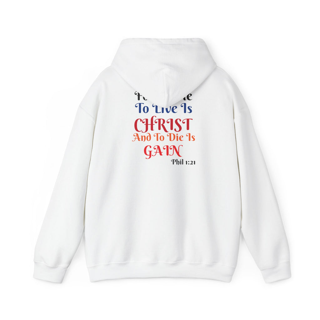 BOLD LINES: To Live Is… Filipperbrevet 1:21 – Kristen Unisex Sweatshirt | The Original