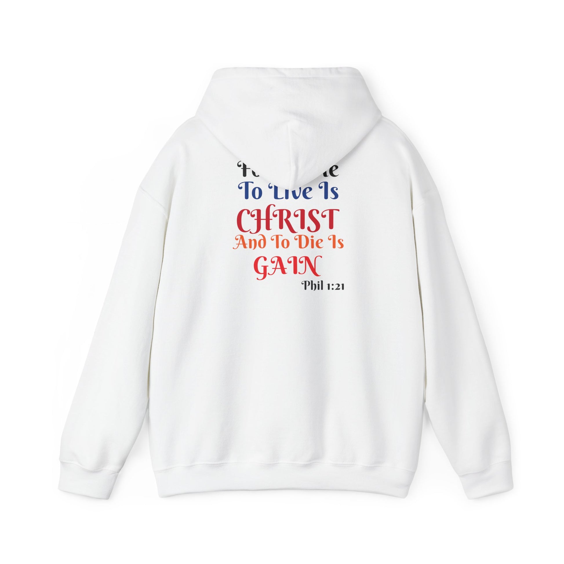 BOLD LINES: To Live Is… Filipperbrevet 1:21 – Kristen Unisex Sweatshirt | The Original