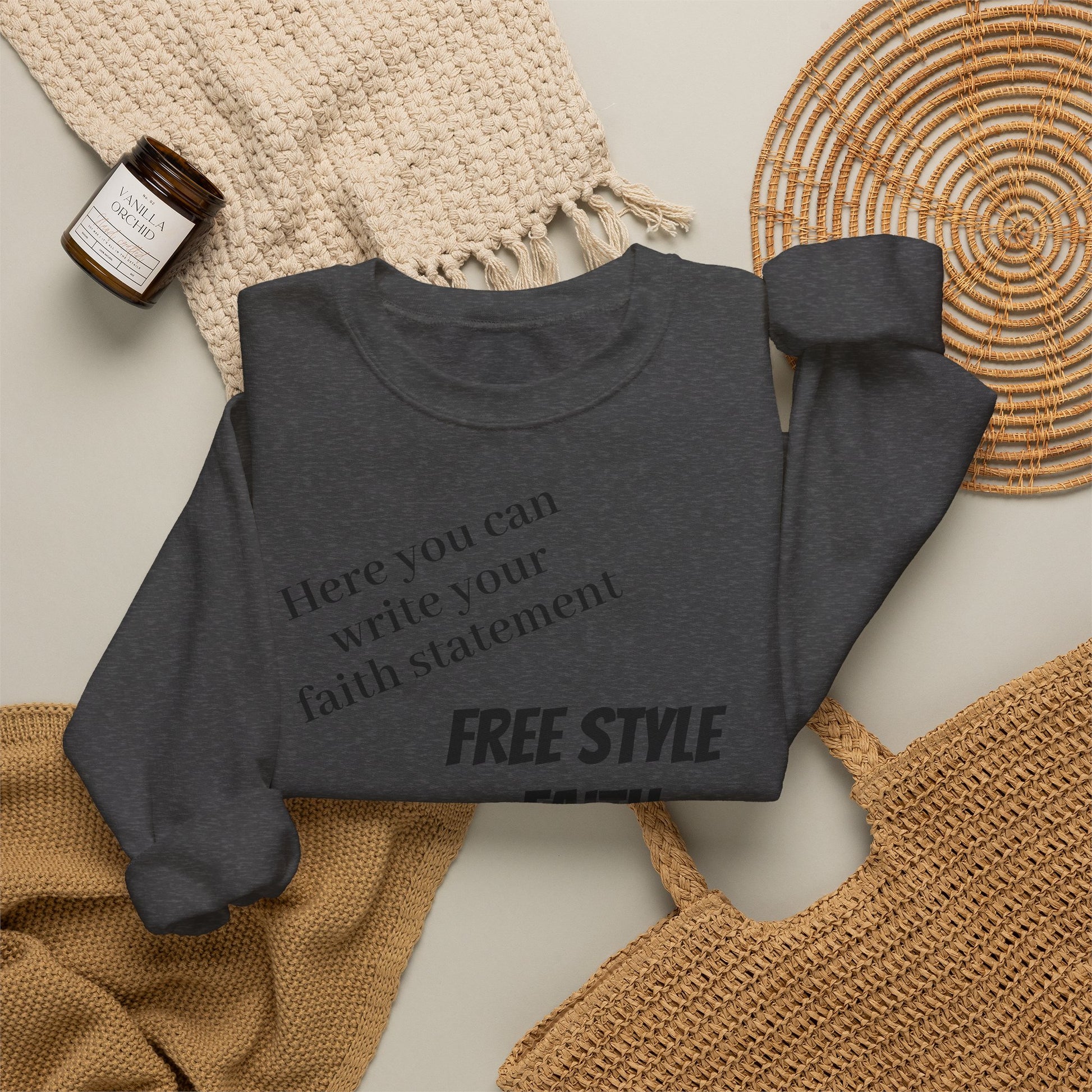 FREE STYLE FAITH Custom kristen Sweatshirt – The Original – faithwear – streetwear with purpose
