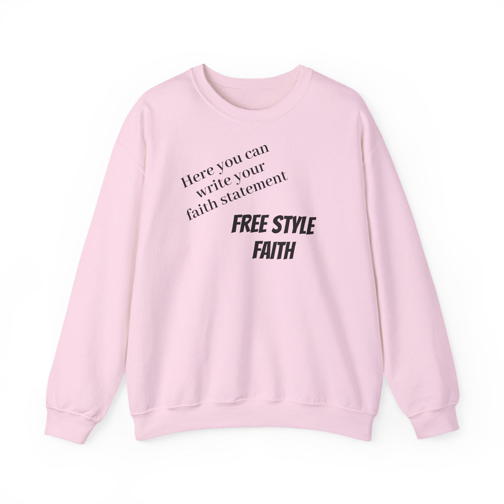 FREE STYLE FAITH Custom kristen Sweatshirt – The Original – faithwear – streetwear with purpose