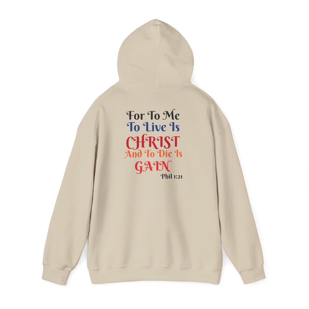BOLD LINES: To Live Is… Filipperbrevet 1:21 – Kristen Unisex Sweatshirt | The Original