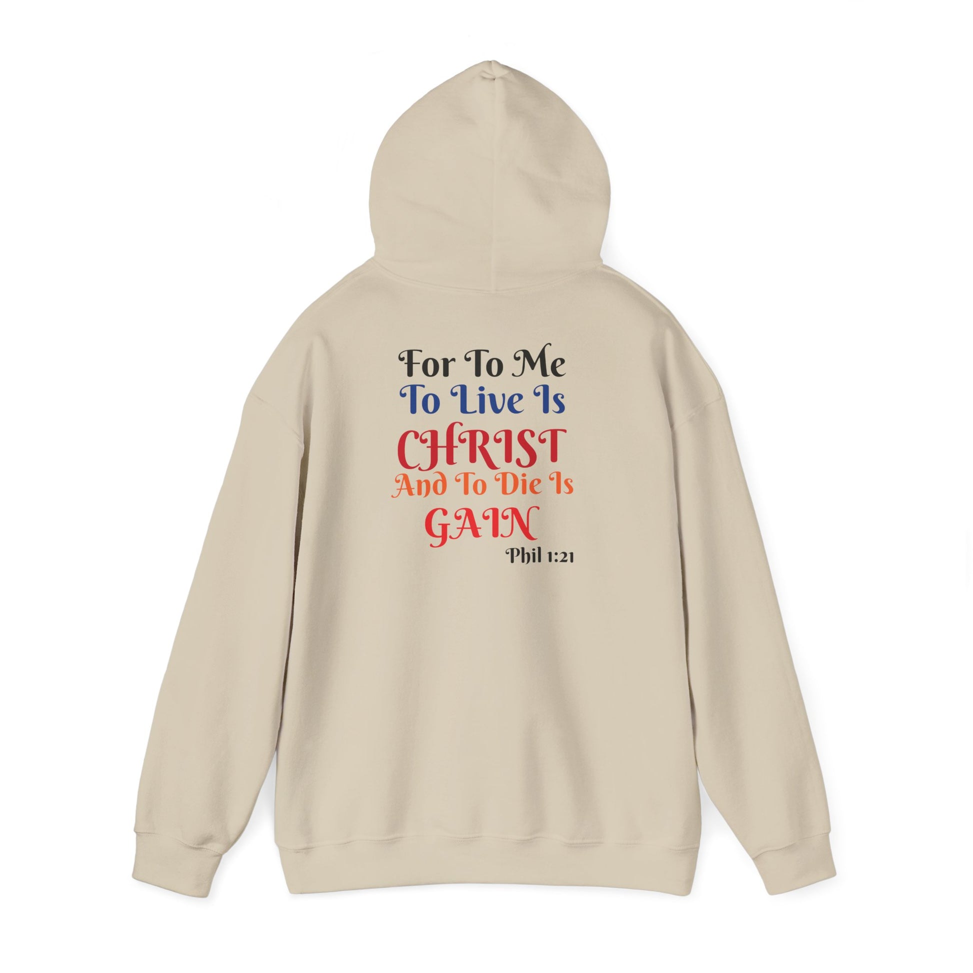 BOLD LINES: To Live Is… Filipperbrevet 1:21 – Kristen Unisex Sweatshirt | The Original