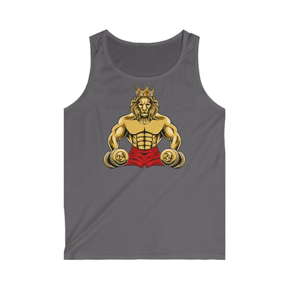 LOYAL MUSCLE LION Tank Top – Lightweight Cotton & Bold Lion Design
