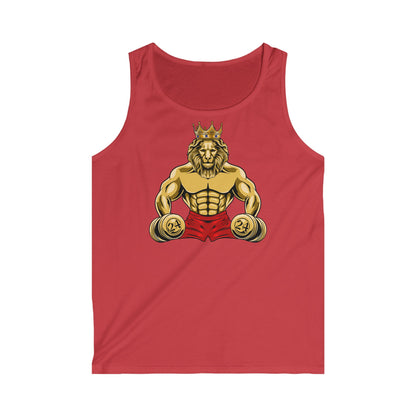 LOYAL MUSCLE LION Tank Top – Lightweight Cotton & Bold Lion Design