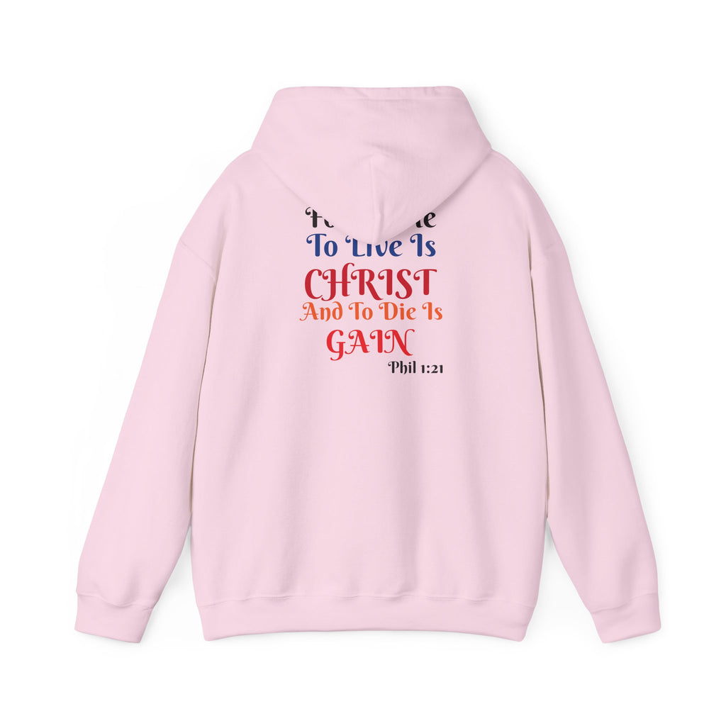 BOLD LINES: To Live Is… Filipperbrevet 1:21 – Kristen Unisex Sweatshirt | The Original