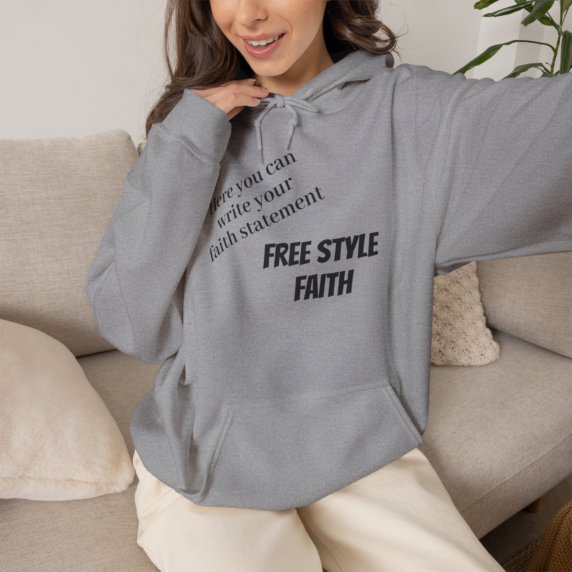FREE STYLE FAITH Custom kristen Sweatshirt – The Original – faithwear – streetwear with purpose
