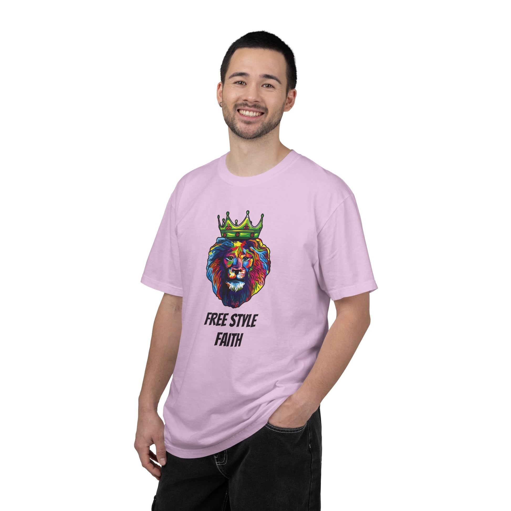 COLOR LION T-Shirt — "Free Style Faith" Colorful Tee - The Original