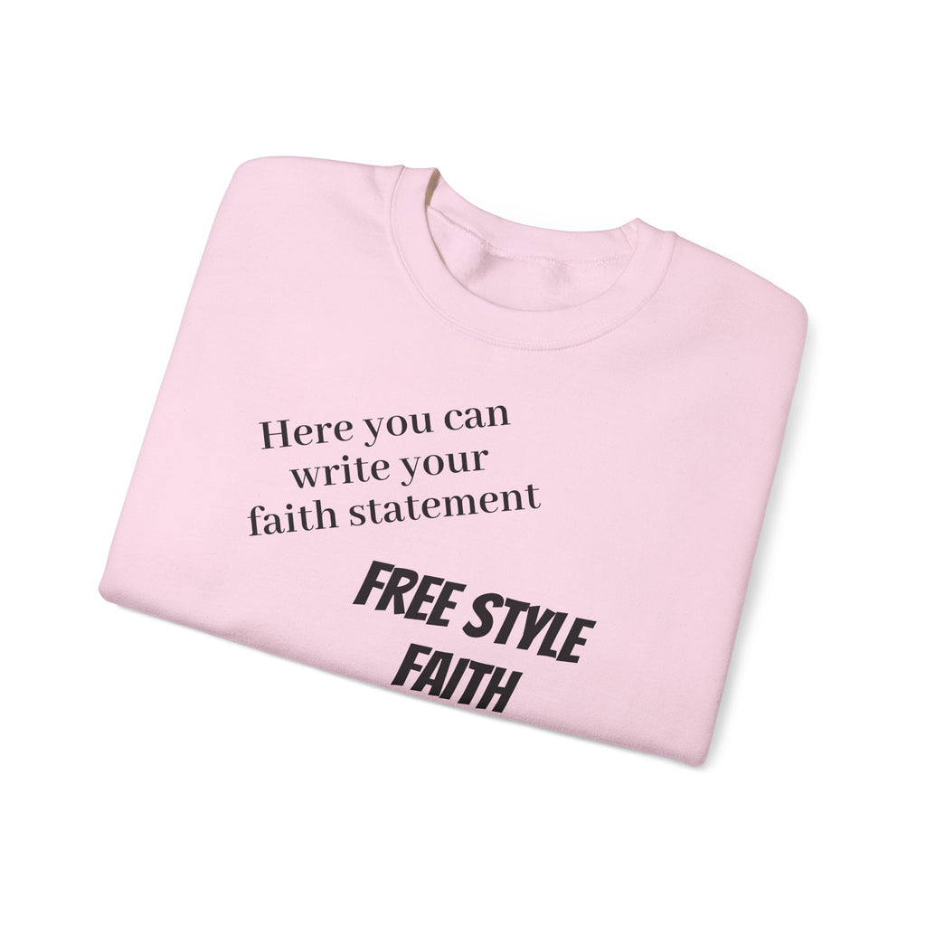 FREE STYLE FAITH Custom kristen Sweatshirt – The Original – faithwear – streetwear with purpose