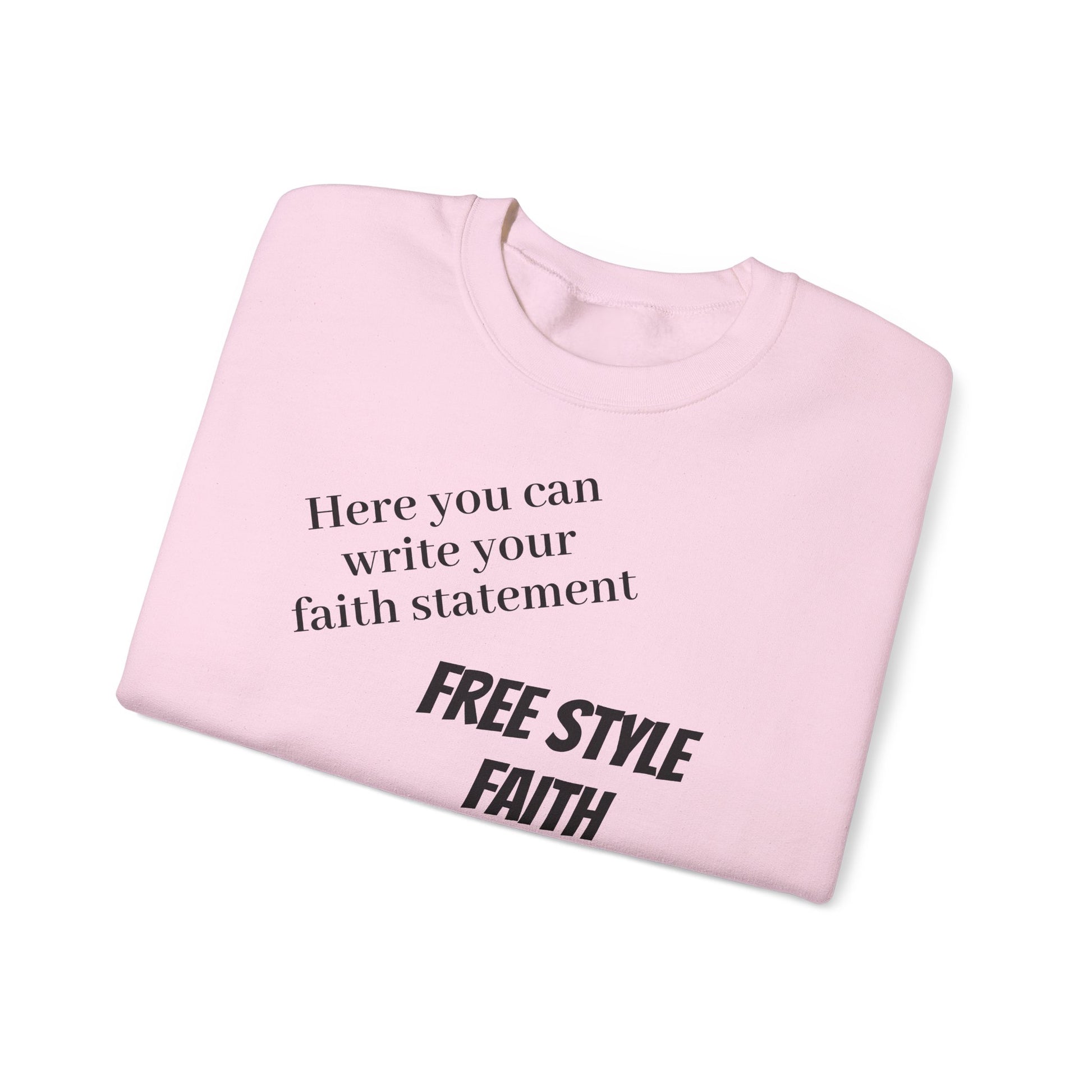 FREE STYLE FAITH Custom kristen Sweatshirt – The Original – faithwear – streetwear with purpose