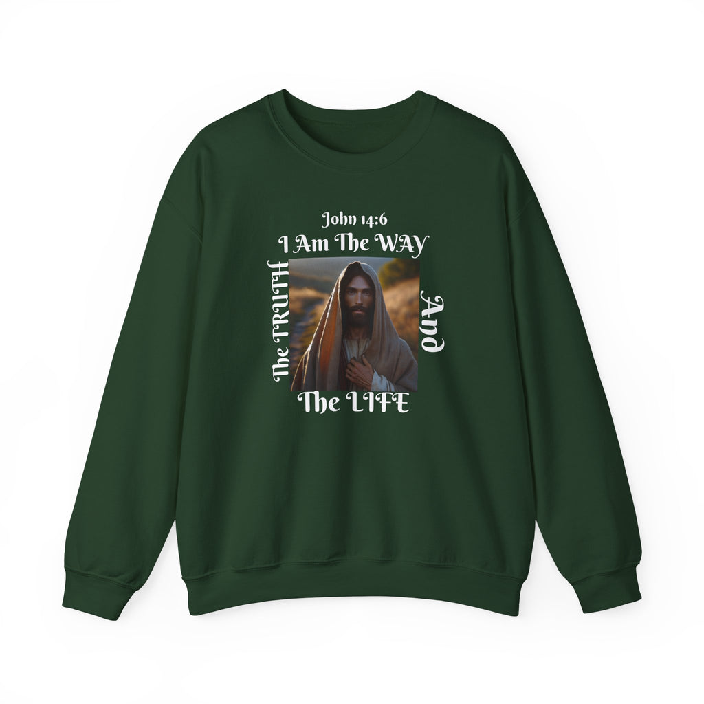 Sudadera con cuello redondo cristiana nacida de nuevo - Unisex The way