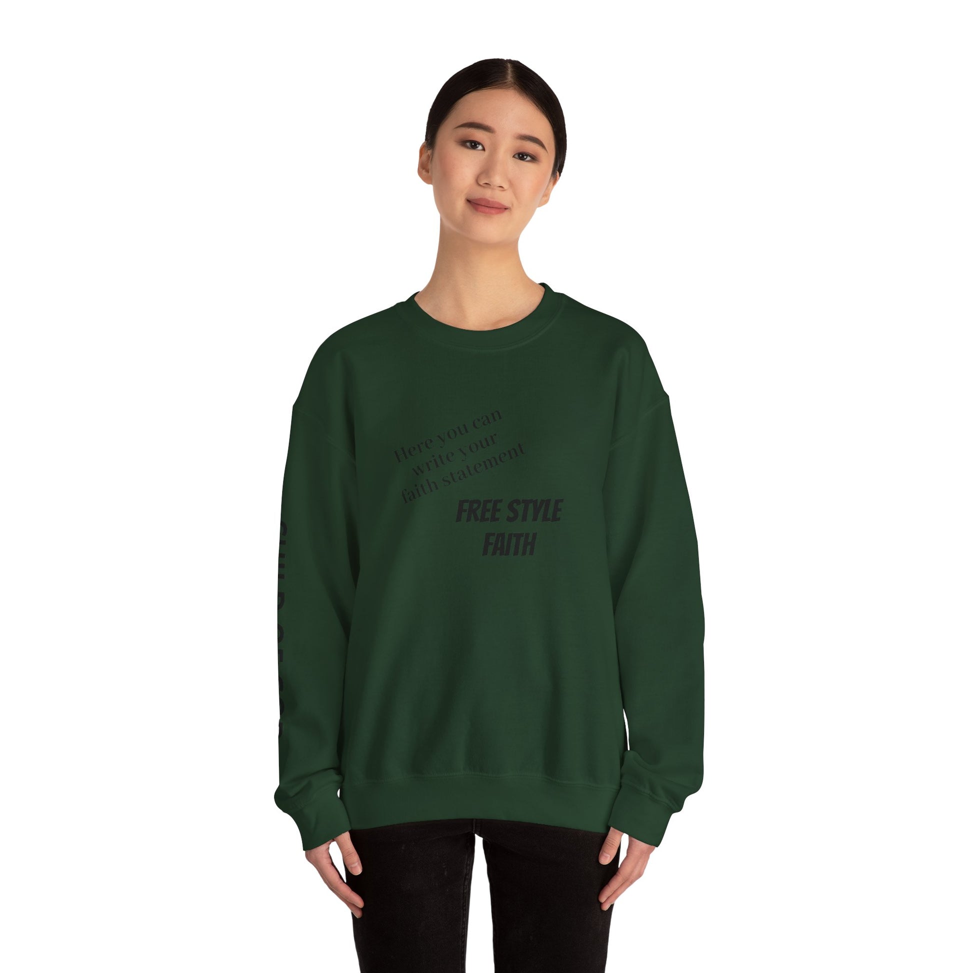 FREE STYLE FAITH Custom kristen Sweatshirt – The Original – faithwear – streetwear with purpose
